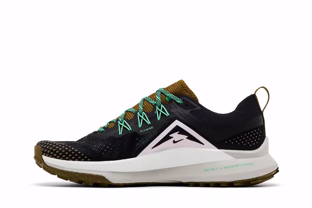 Nike React Pegasus Trail 4 Black Olive Flak, view 4