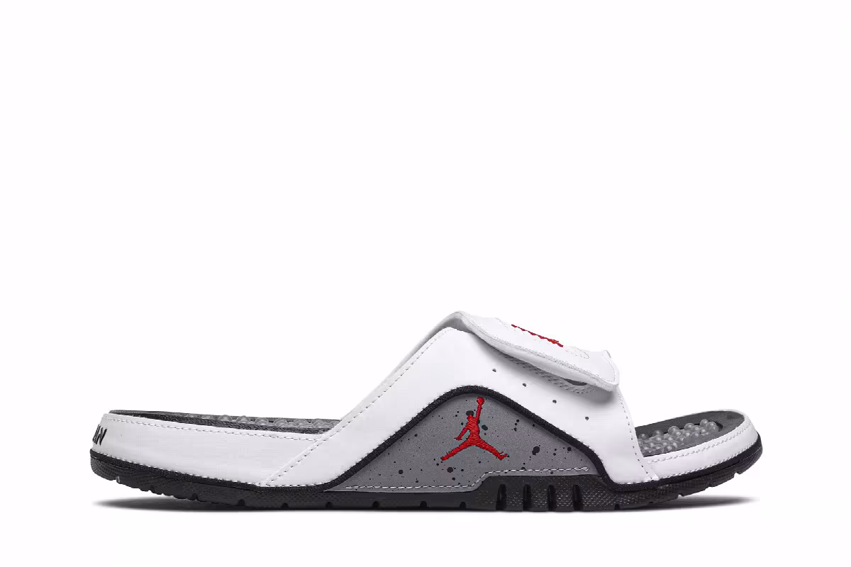 Air Jordan Hydro 4 Slide White Cement, view 2