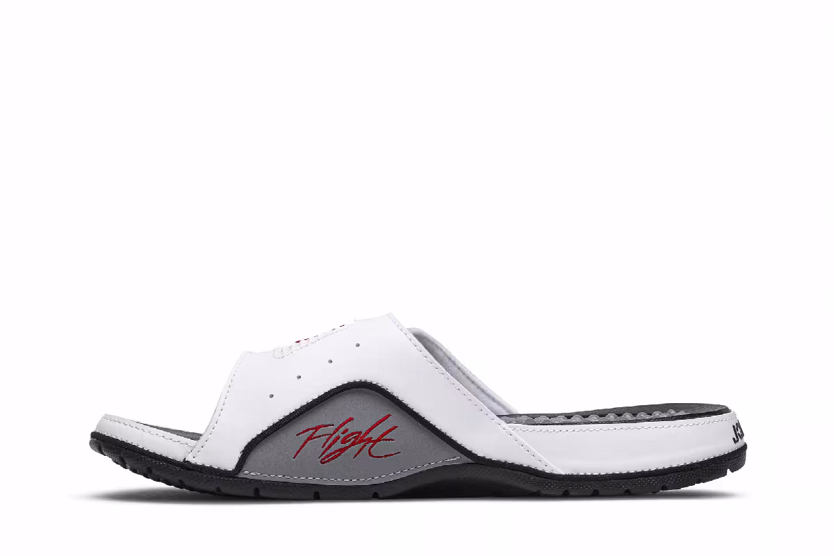 Air Jordan Hydro 4 Slide White Cement, view 4