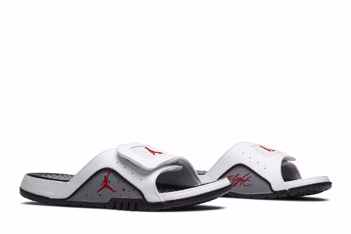 Air Jordan Hydro 4 Slide White Cement, view 9