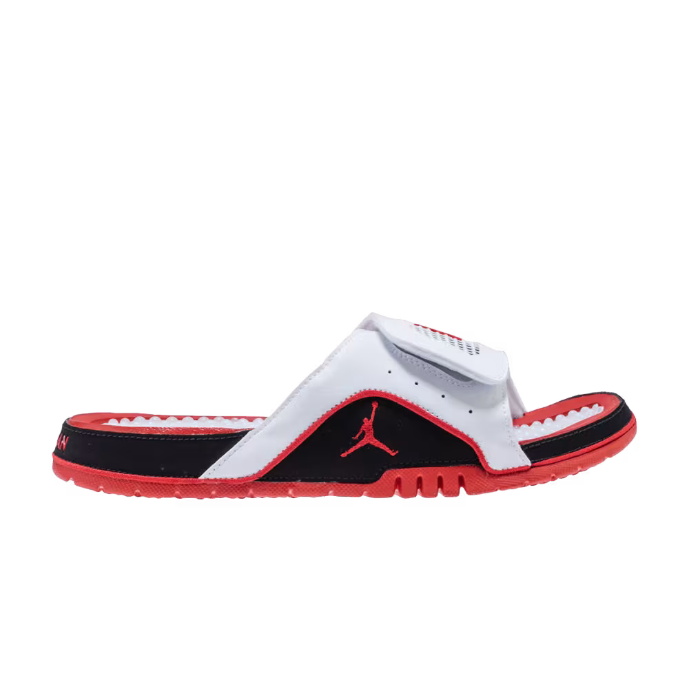 Air Jordan Hydro 4 Slide White Fire Red