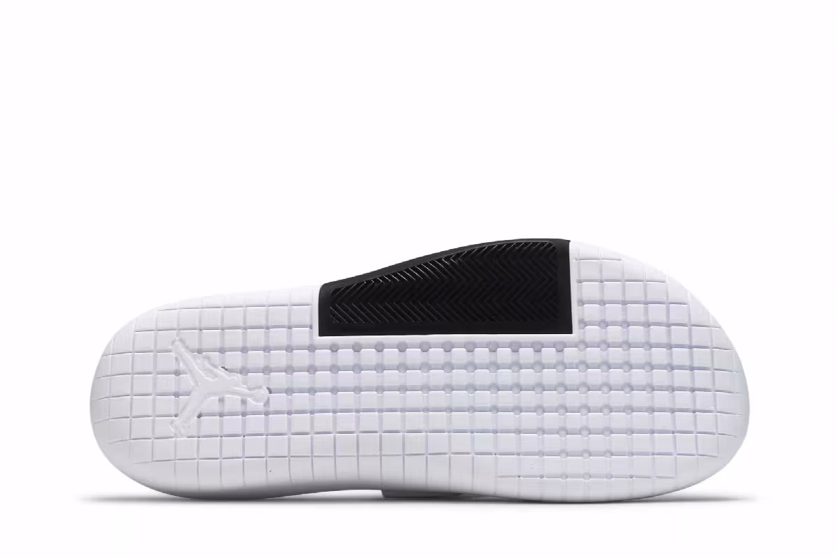 Air Jordan Hydro 8 Slide White Black Fire, view 5