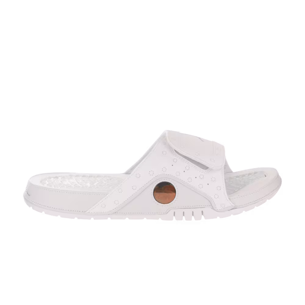 Air Jordan Hydro 13 Slide White Metallic Silver