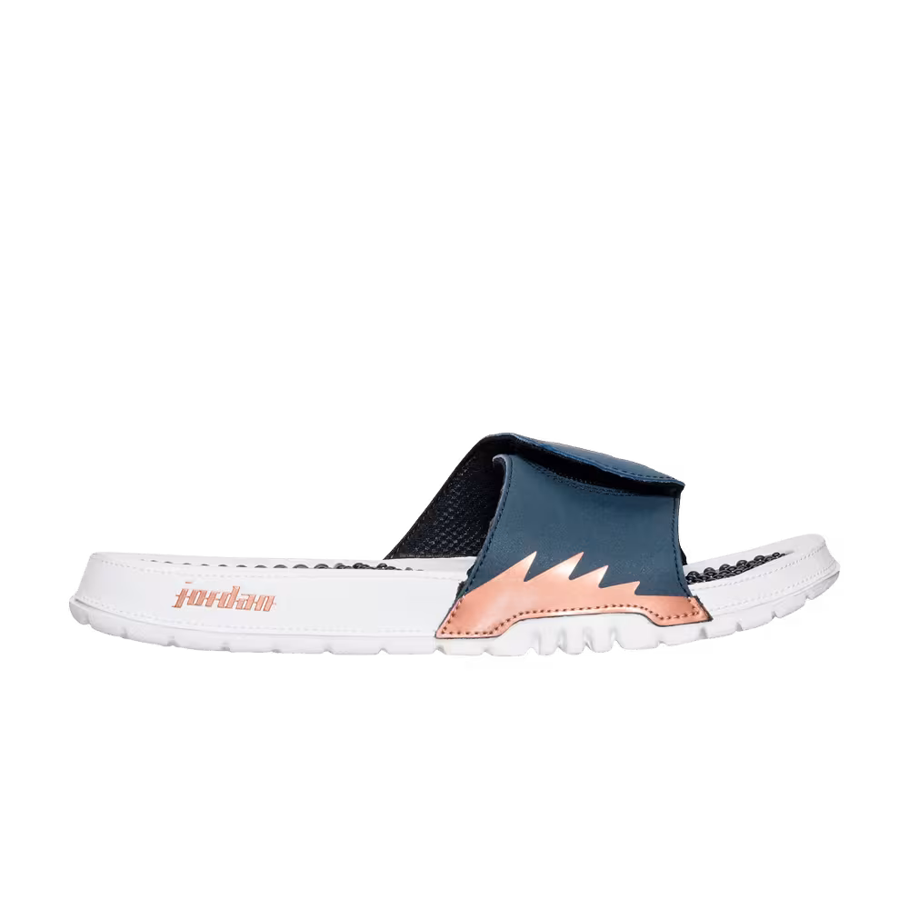 Air Jordan Hydro 5 Slide Obsidian Metallic Red Bronze