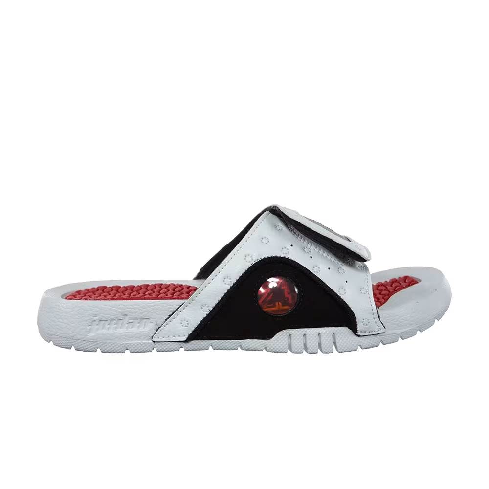 Air Jordan Hydro 13 Slide GS White True Red