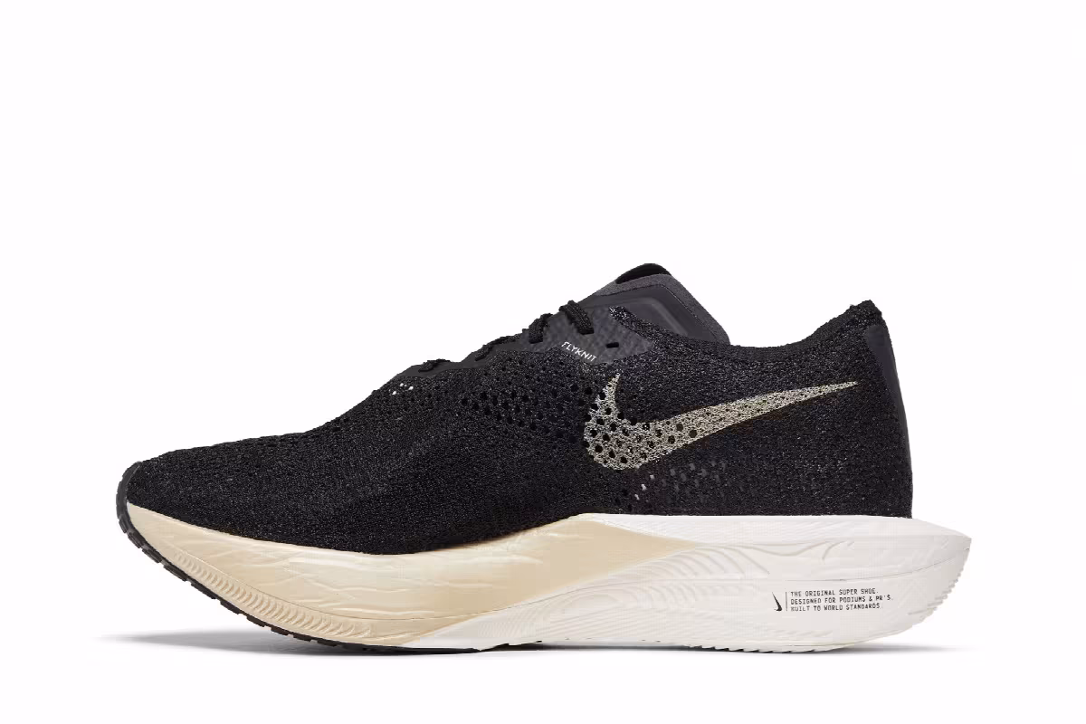 Nike ZoomX VaporFly Next% 3 Black Metallic Gold Grain, view 4