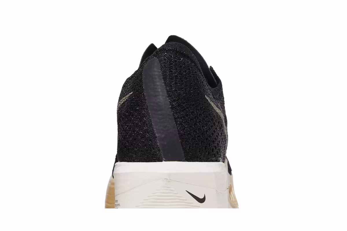 Nike ZoomX VaporFly Next% 3 Black Metallic Gold Grain, view 8