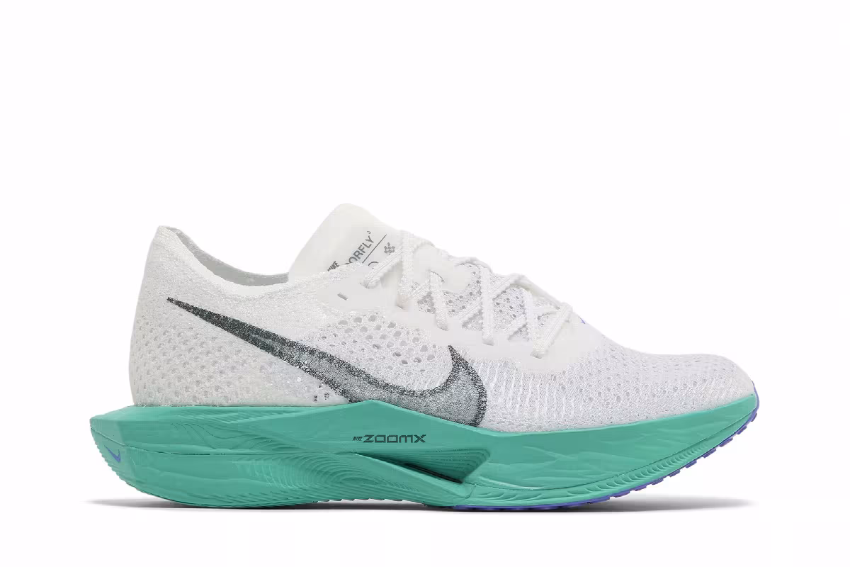 Nike Women's ZoomX VaporFly Next% 3 White Jade Ice, view 2