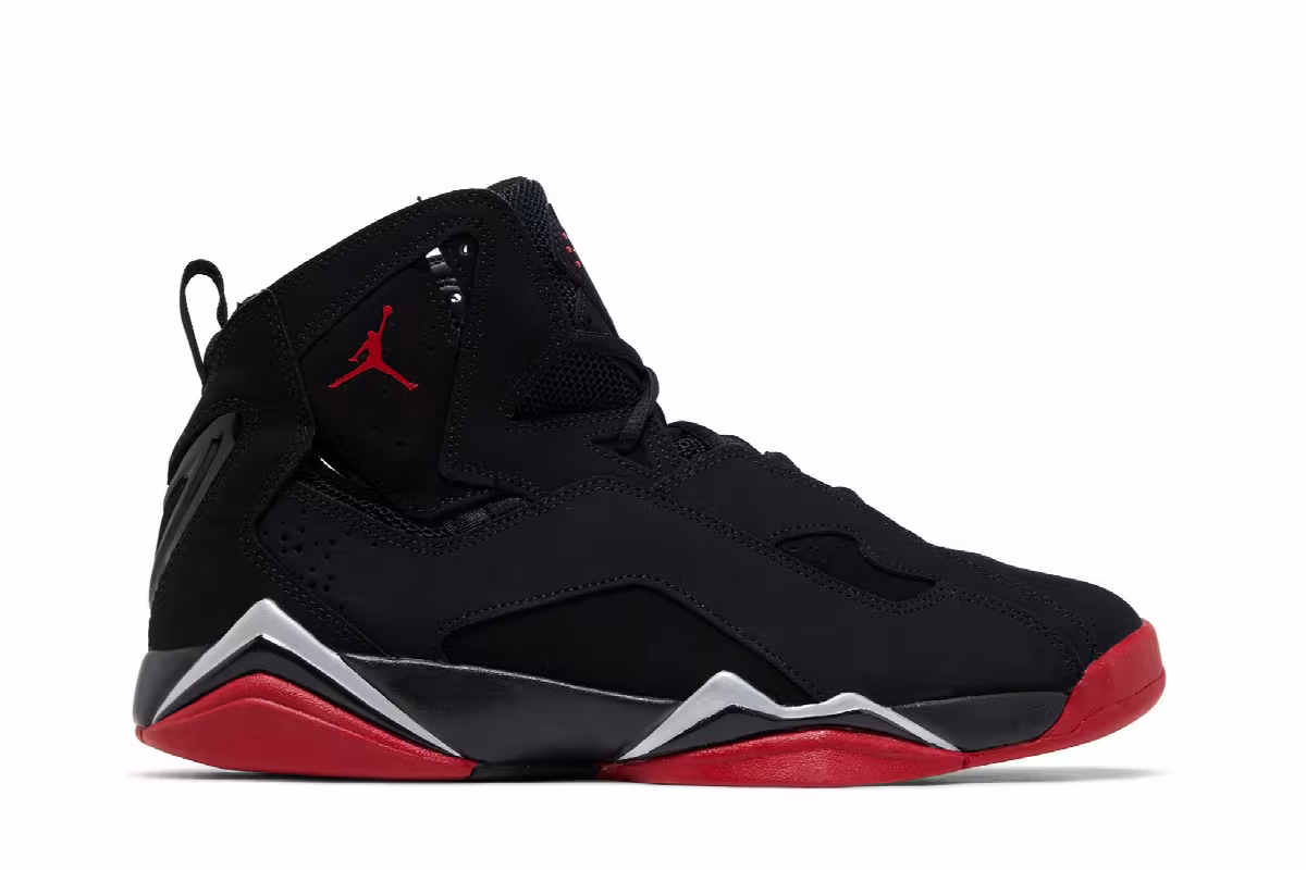 Air Jordan True Flight Black Gym Red, view 2