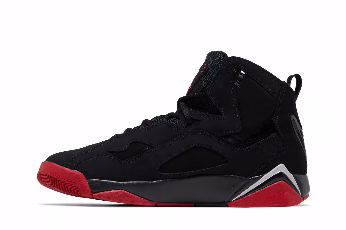 Air Jordan True Flight Black Gym Red, view 4