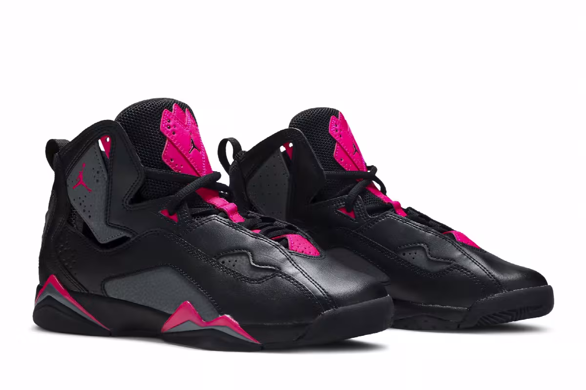 Air Jordan True Flight GS Grey Pink, view 9