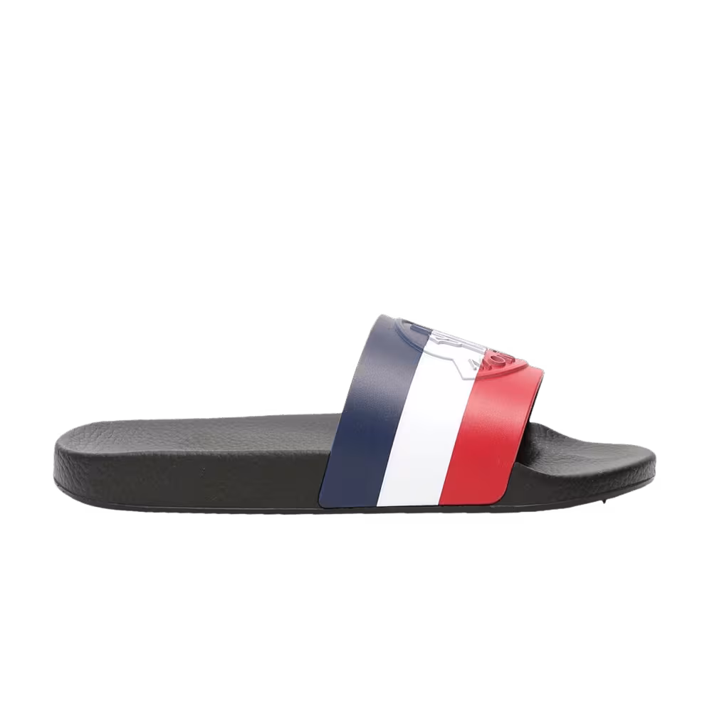 Basile x Moncler Pool Slide White Multi