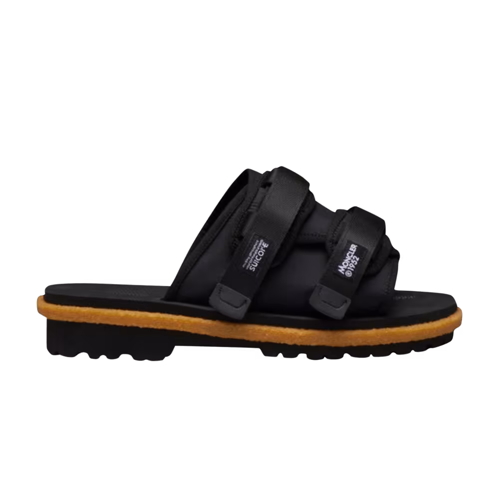 Suicoke x Moncler Moto Mountain Nylon Slip-On Sandal 2 Moncler 1952 - Black