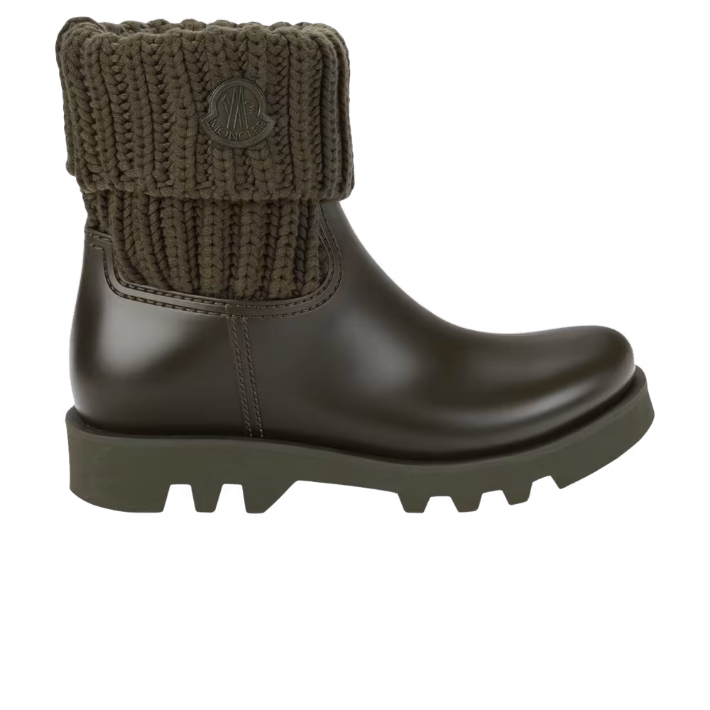 Moncler Women's Ginette Rain Boot Olive