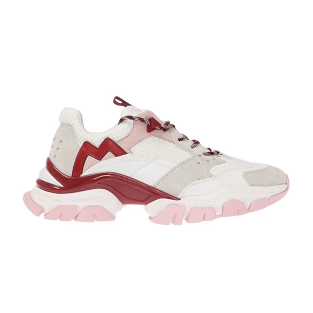 Moncler Women's Leave No Trace Oversized Hiking Sneaker White Pink