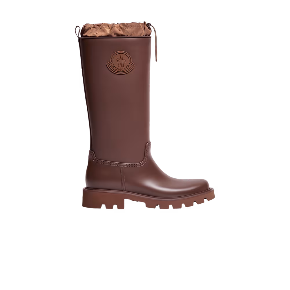 Moncler Women's Kickstream High Rain Boot Brown
