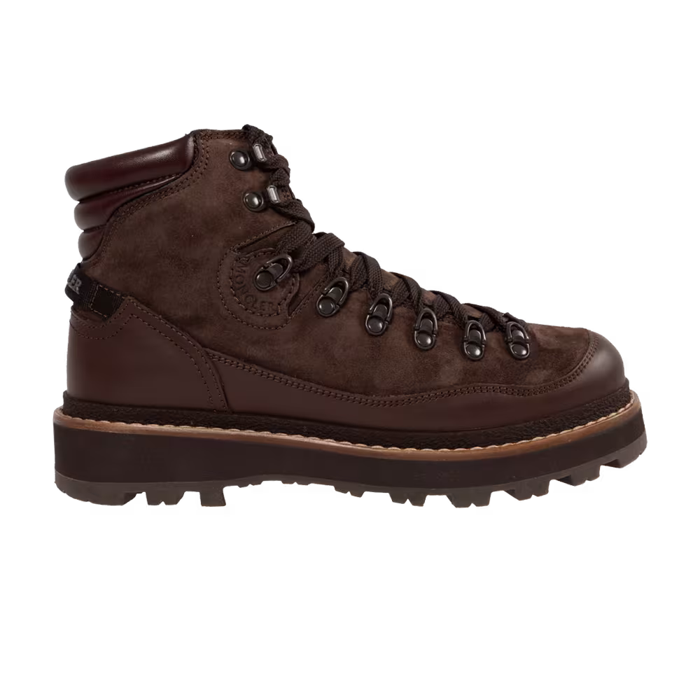 Moncler Peka Hiking Boot Brown Suede