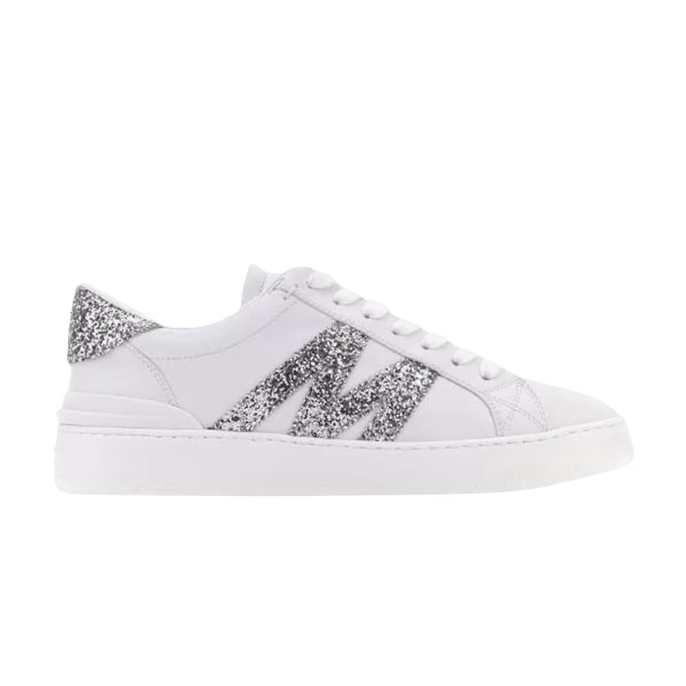 Moncler New Monaco Glitter-Embellished White