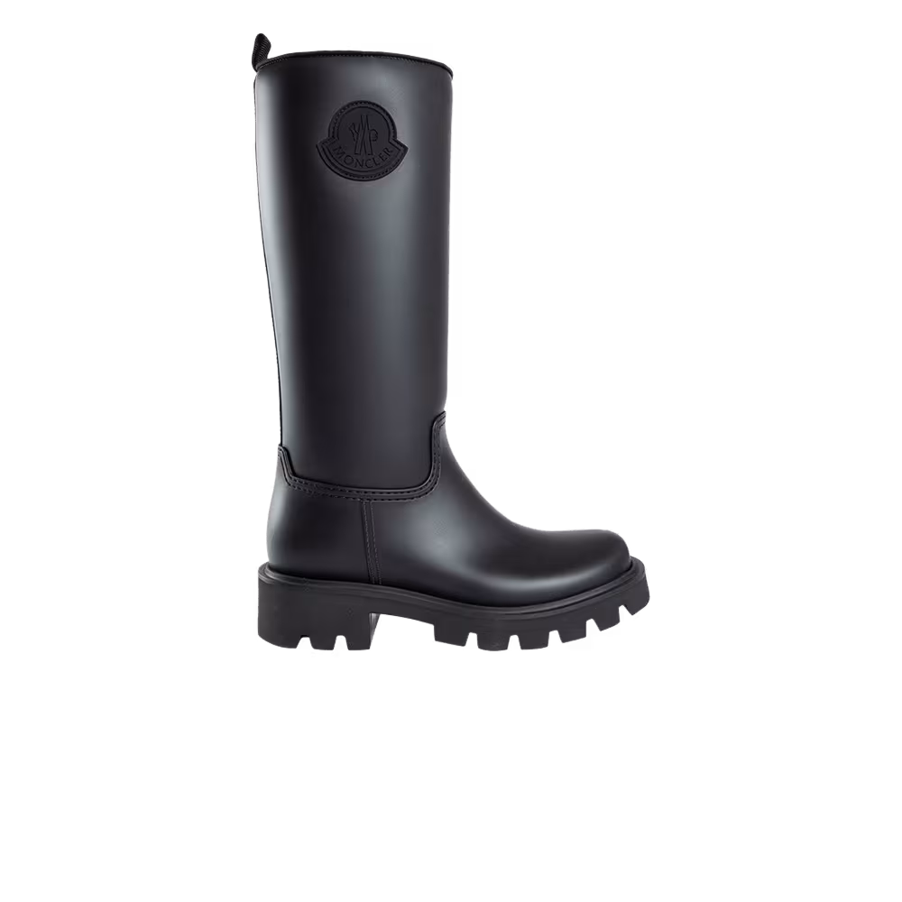 Moncler Kickstream High Rain Boot Black