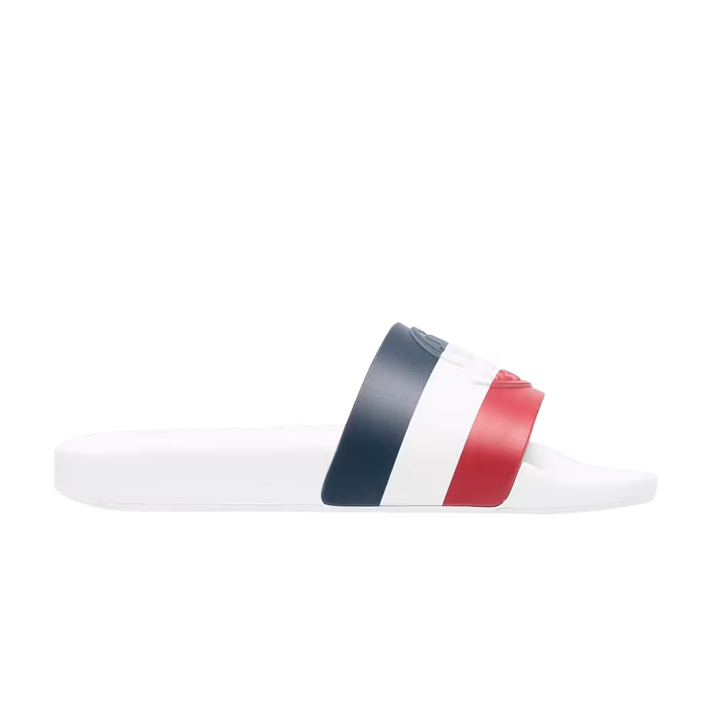 Moncler Women's Jeanne Slide White Tricolor