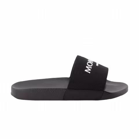 Basile x Moncler Pool Slide 'Logo Print - Black'