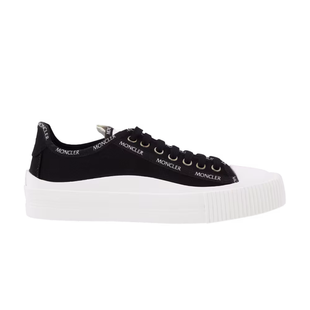 Moncler Glissiere Low Black White