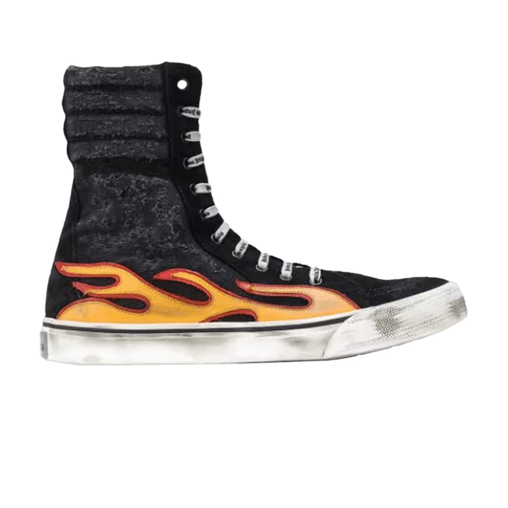 Palm Angels Distressed Super High Flame - Black