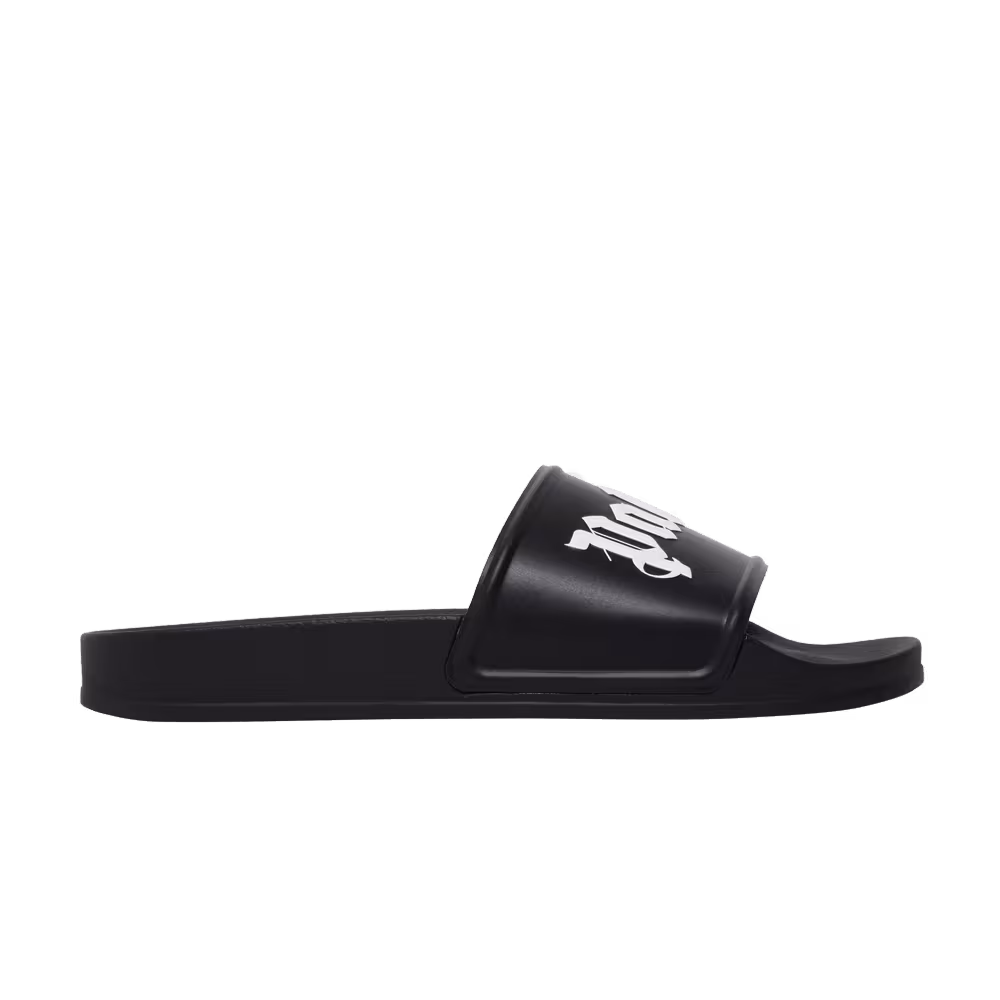 Palm Angels Logo Slide Black White