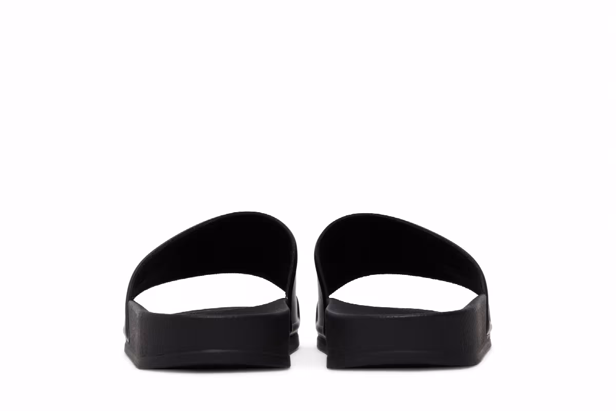 Palm Angels Logo Slide Black White, view 7