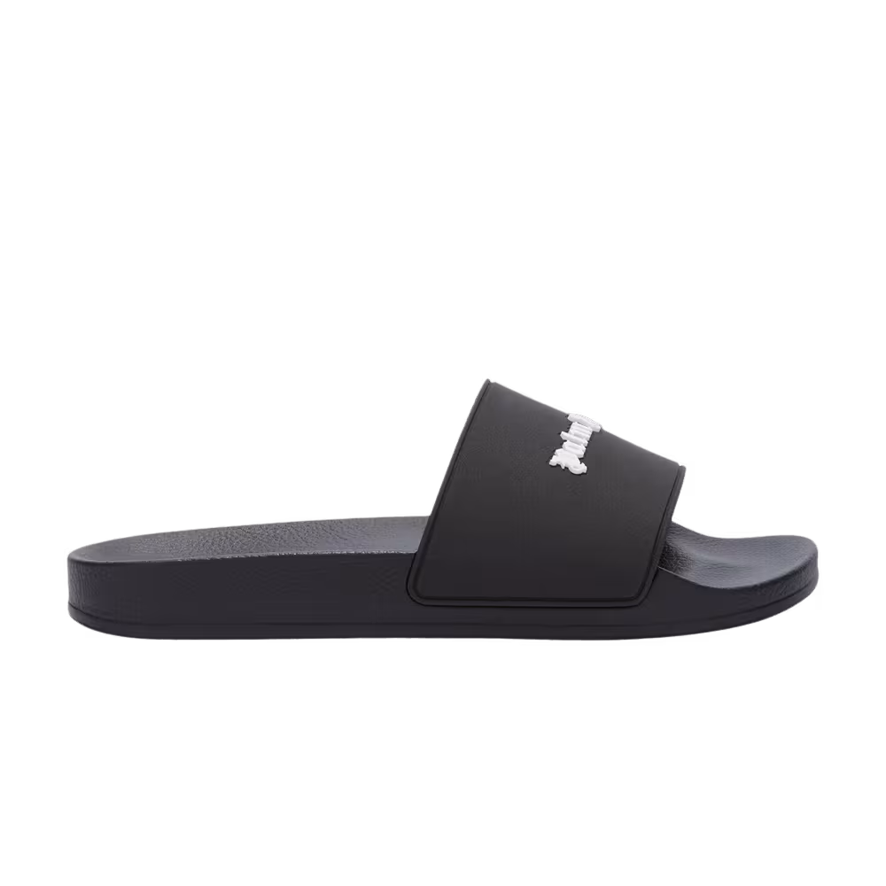 Palm Angels Classic Logo Sliders Black White