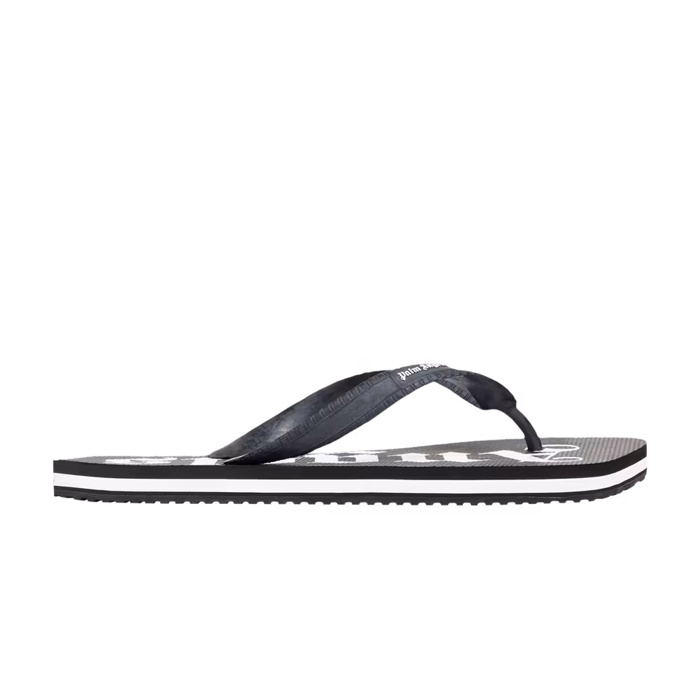 Palm Angels Flip Flops Black White