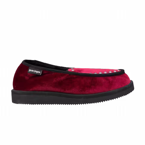 Suicoke x Palm Angels Studded Loafer Slipper 'Wine Velvet'