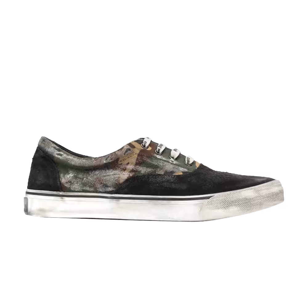Palm Angels Distressed Low Black Camo