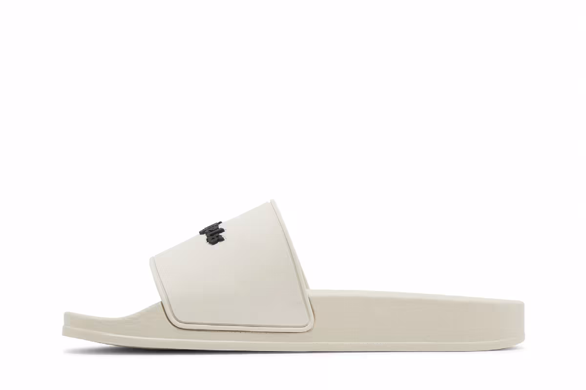 Palm Angels Women's Slide Logo - Light Beige, view 4