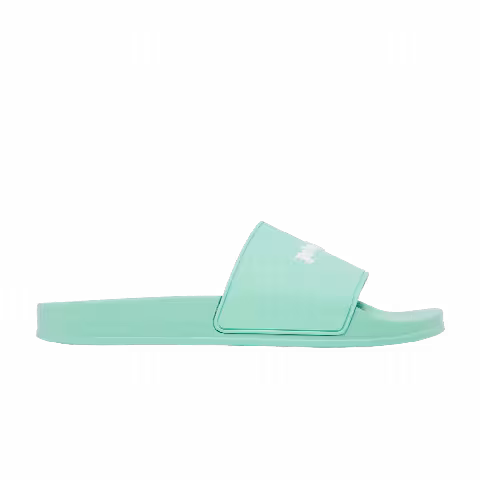 Palm Angels Pool Slider 'Essential Logo - Light Green'