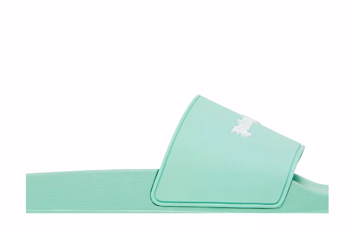 Palm Angels Pool Slider Essential Logo - Light Green, view 3
