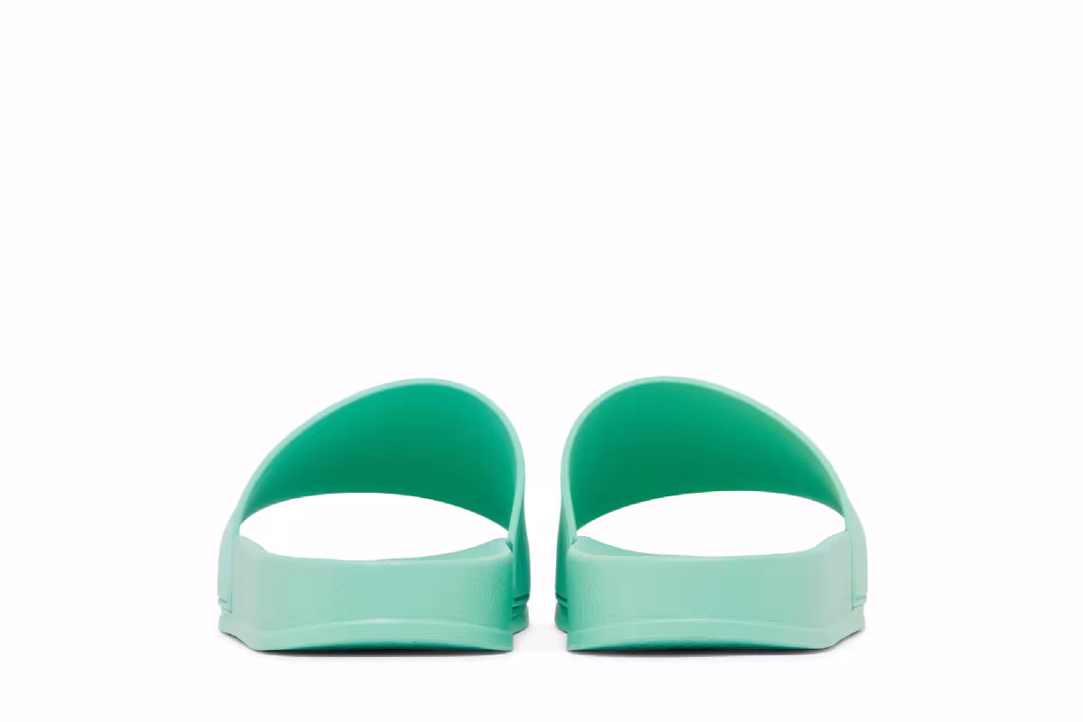 Palm Angels Pool Slider Essential Logo - Light Green, view 7