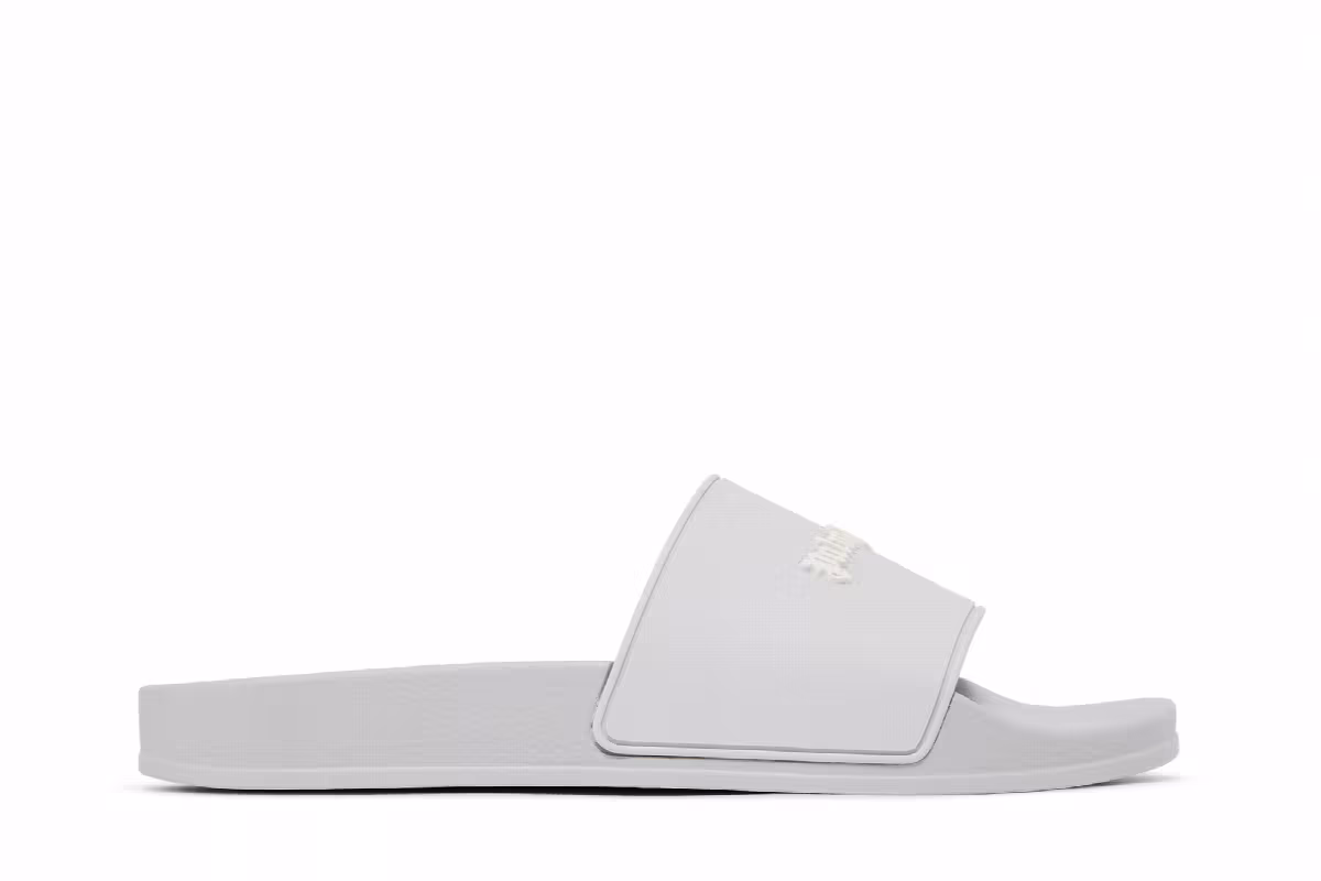 Palm Angels Pool Slider Essential Logo - Grey, view 2