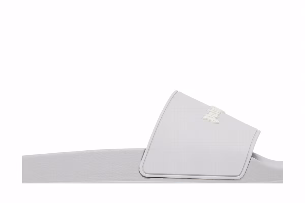 Palm Angels Pool Slider Essential Logo - Grey, view 3