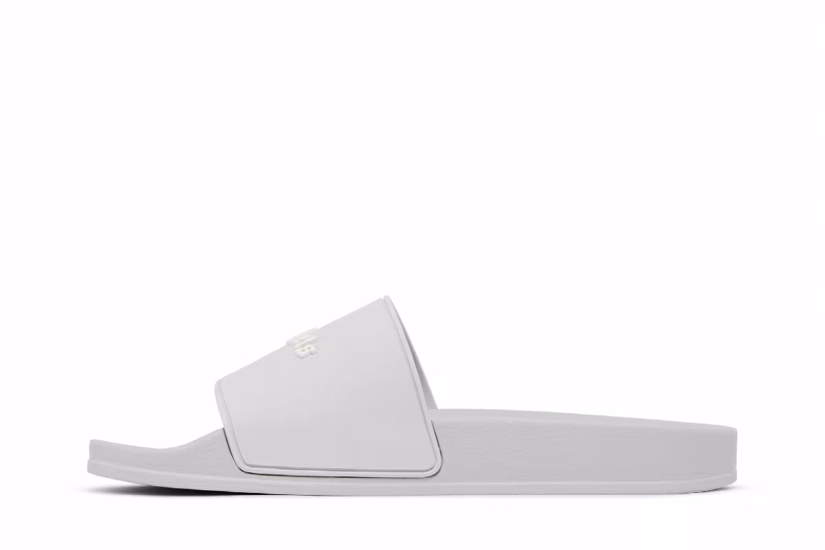 Palm Angels Pool Slider Essential Logo - Grey, view 4