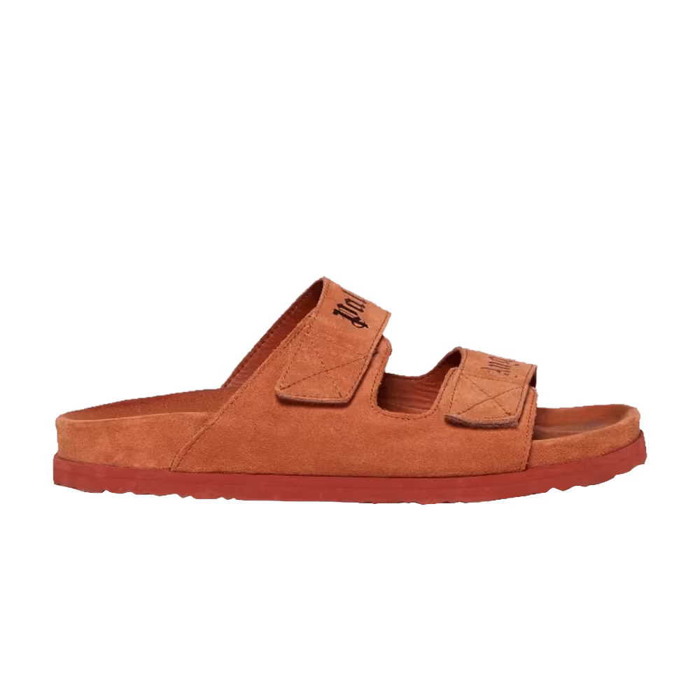 Palm Angels Logo Print Sandal Cognac Black