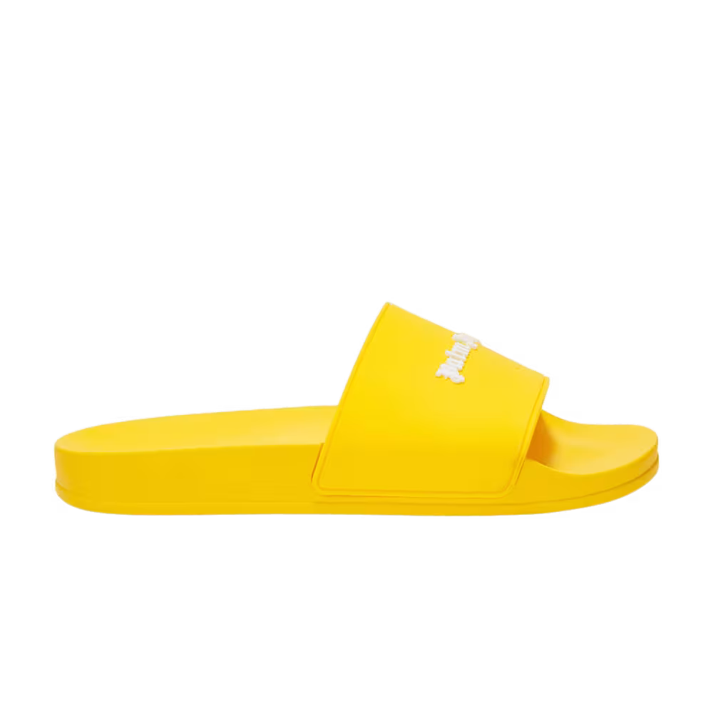 Palm Angels Pool Slider Yellow Fluo
