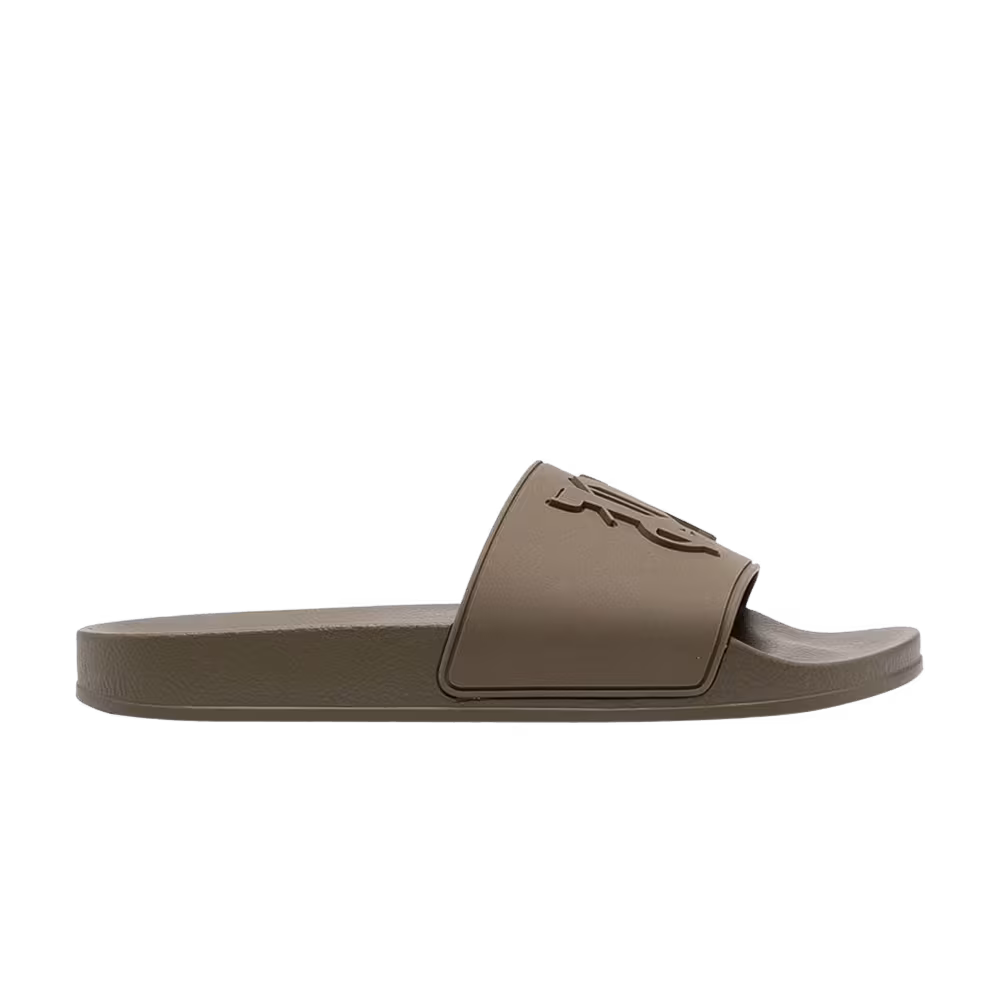 Palm Angels Monogram Pool Slider Dark Brown