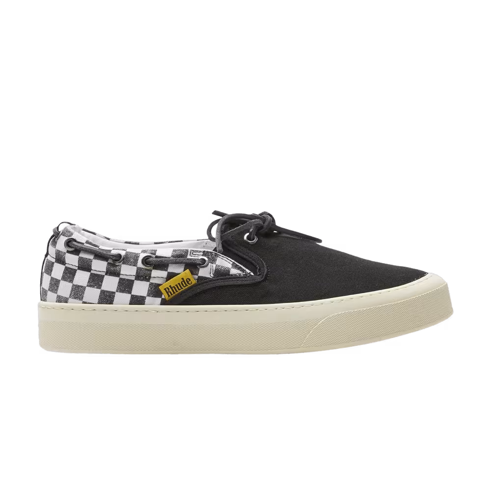Rhude Slip-On Checkerboard - Black