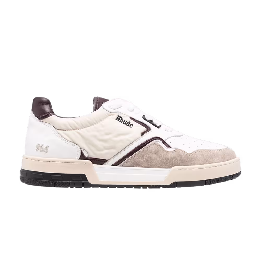 Rhude Racing Sneaker White Maroon
