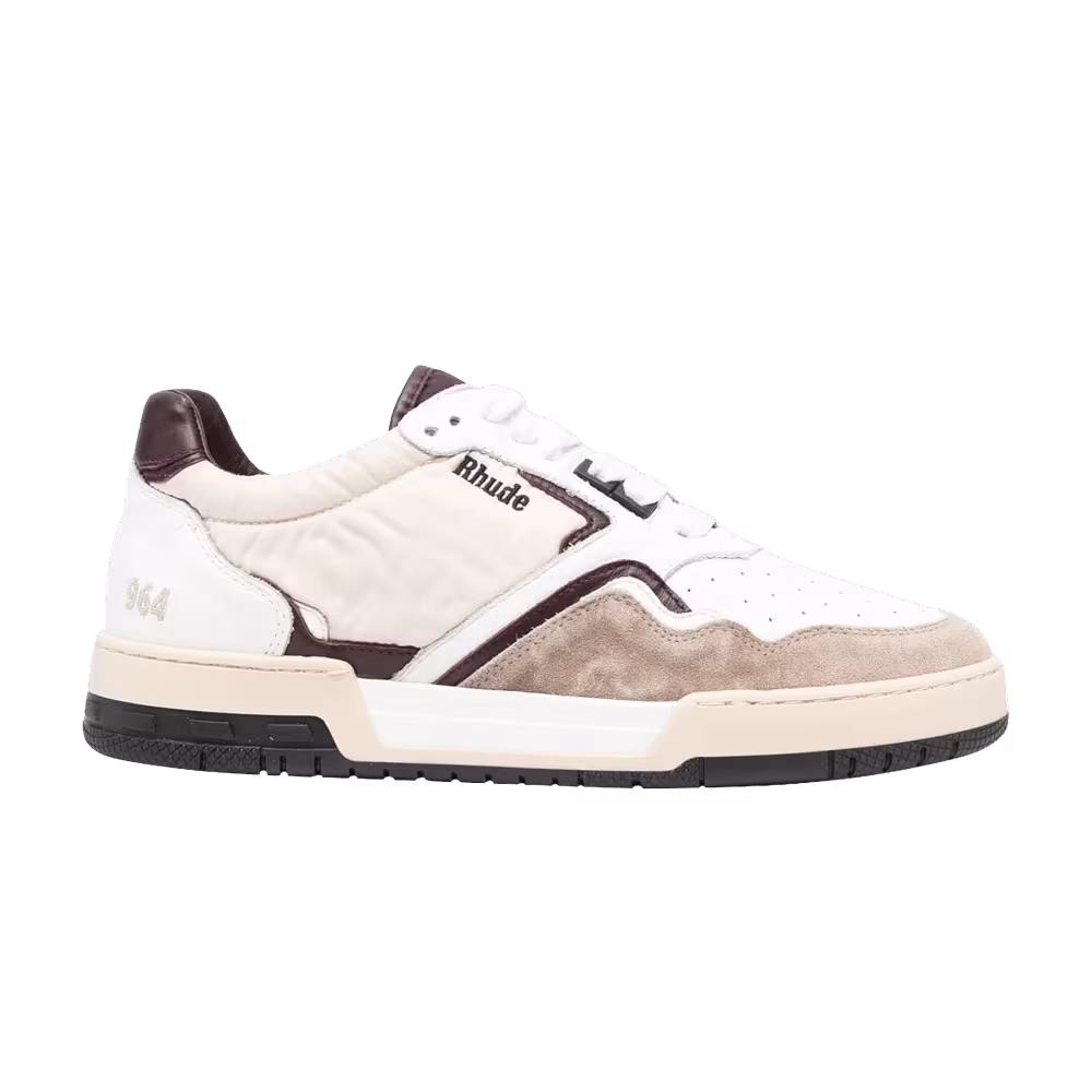 Rhude Racing Sneaker White Beige