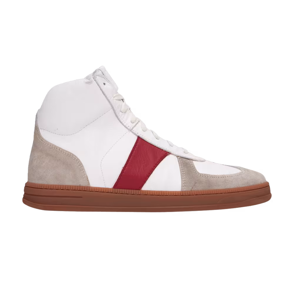 Rhude Paneled High White Red Gum