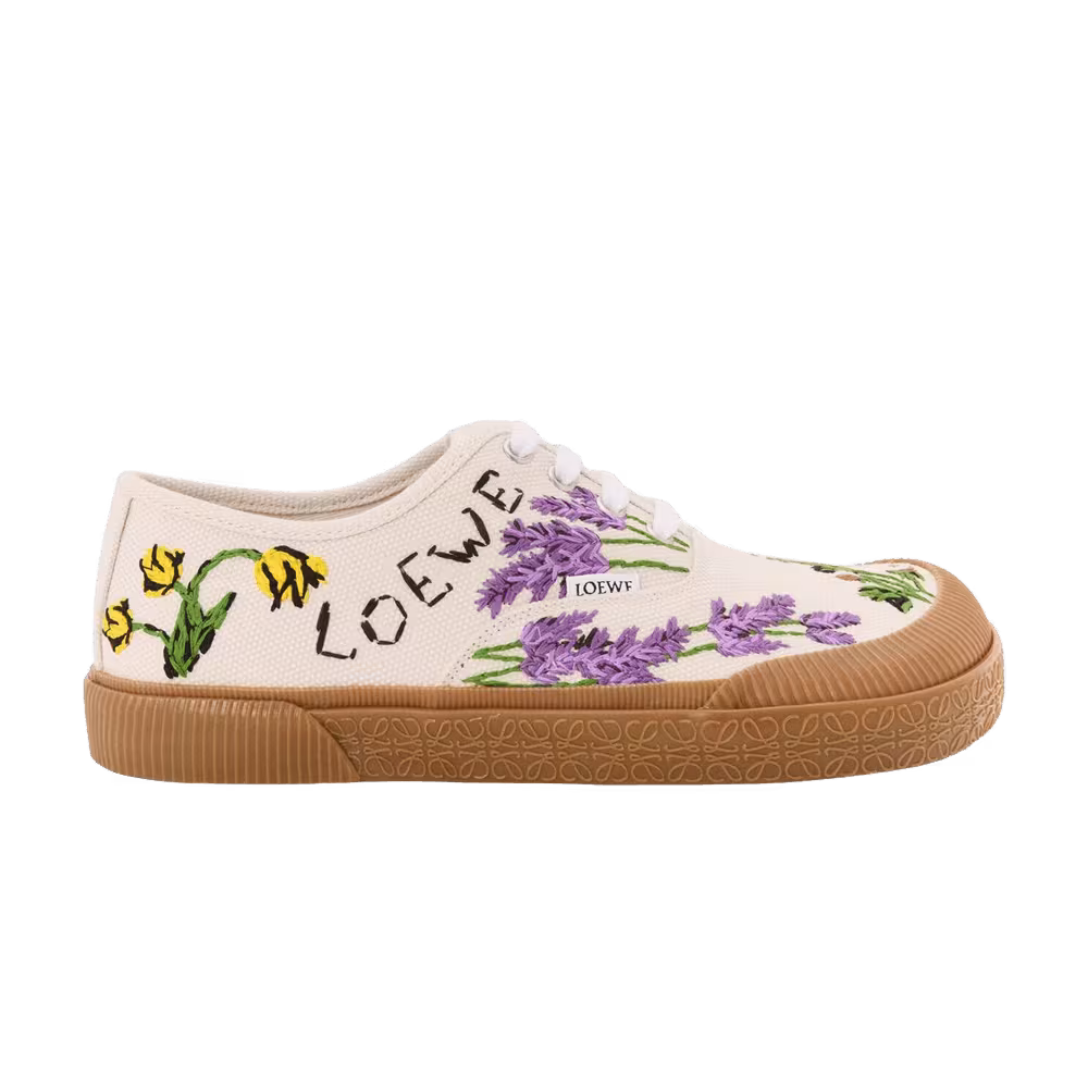 Loewe Terra Vulca Lace-Up Sneaker Floral Embroidered