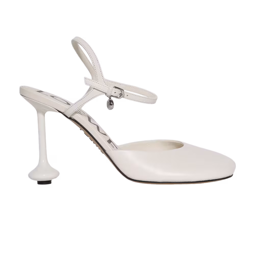Loewe Women's Toy Ankle Strap Pump White