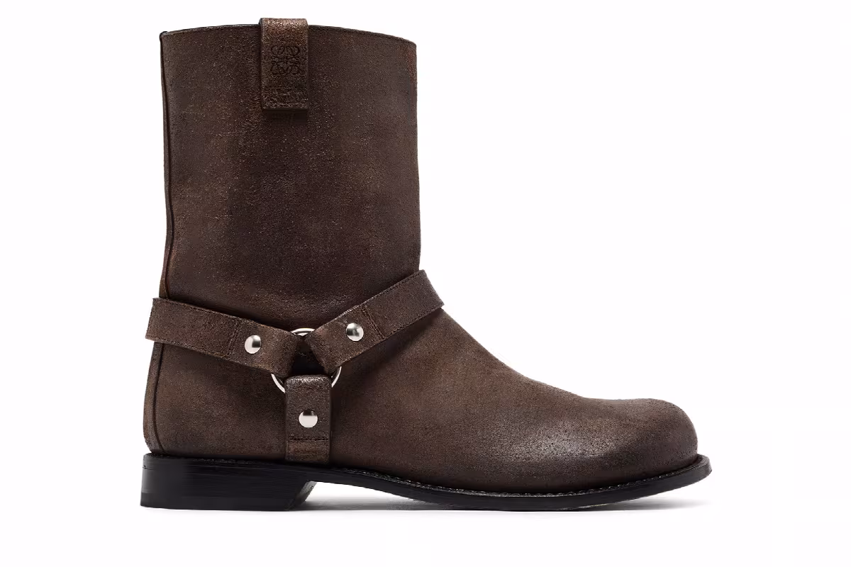 Loewe Campo Biker Boot Dark Brown, view 2
